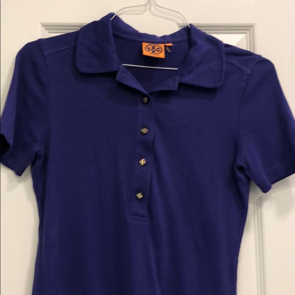 Tory Burch purple polo good condition